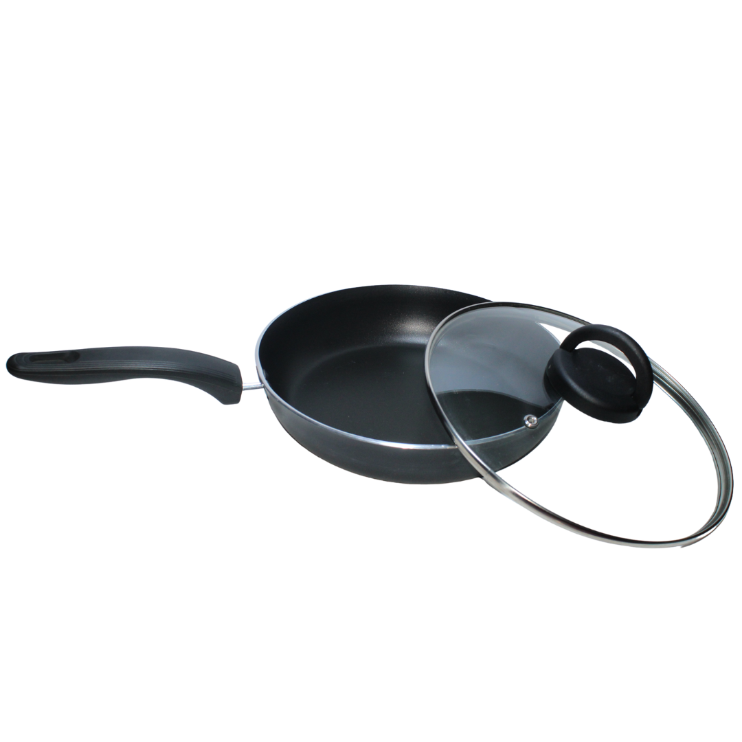 Sartén 24 cm Con Tapa De Cristal