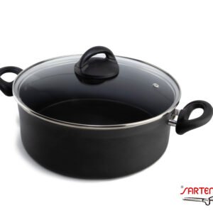 Budinera 26 cm. Con Tapa De Cristal 4L