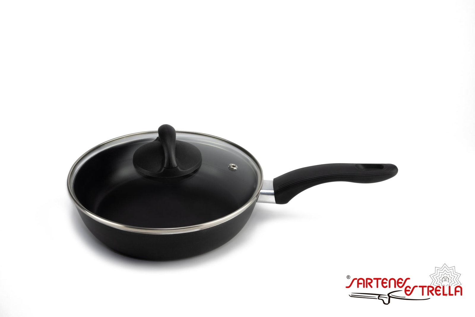 Sartén 20 cm. Con Tapa De Cristal